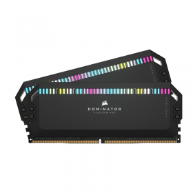 CORSAIR DOMINATOR PLATINUM RGB DDR5 RAM 32GB (2x16GB) 7200MHz CL34 Intel XMP iCUE Compatible Computer Memory - Black (CMT32GX5M2X7200C34)